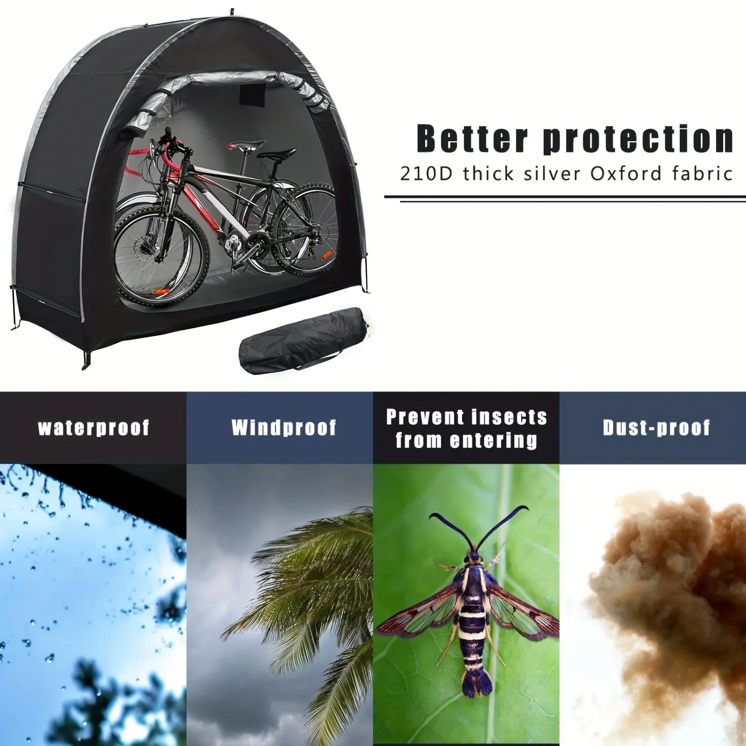 Bike Storage Shed Tent Spaciou - огляд і ціна Grow Tent 4X4
