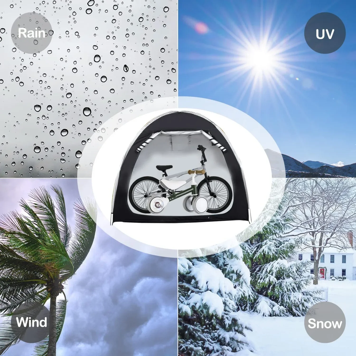 Bike Storage Shed Tent Spaciou - огляд і ціна Grow Tent 4X4